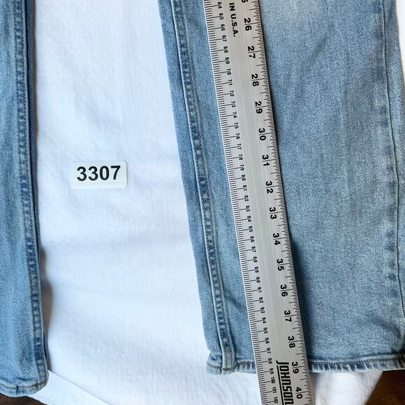 Old Navy Men Waxed Denim Straight Leg Jeans Size 36 x 30, Blue - Picture 3 of 12